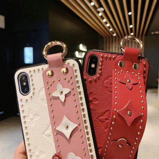 Fashion Rivet Leather Wristband Iphone Cases