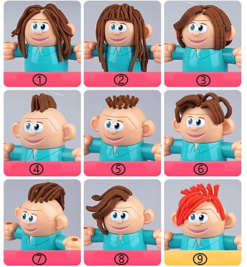 DIY hairdresser color clay children's toys