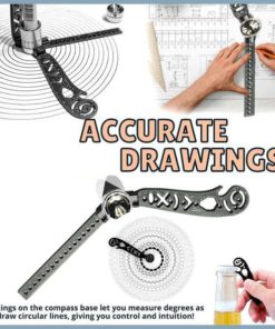 Multifunctional Magnetic Drawing Ruler