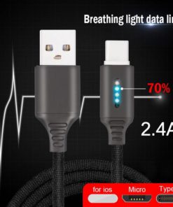 Auto Cut-off Fast Charging Nylon Cable