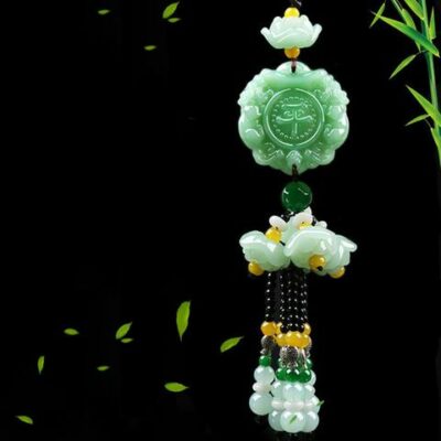 Green Jade Car Car Hanging Charm