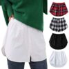 Shirt Extender Fake Irregular Skirt Blouse Tail