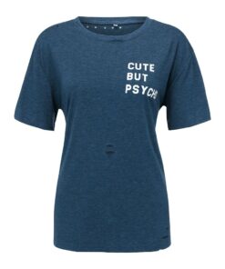 Cute But Psycho Shredded Graphic T-shirts