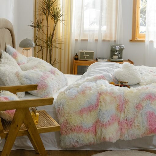 Fluffy Blanket With Pillow Cover