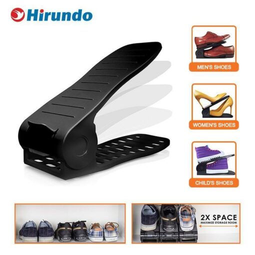 Hirundo Adjustable Shoe Rack Space Saver