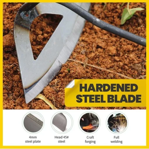 All-Steel Hardened Hollow Hoe