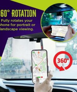 360º Retractable Rearview Phone Mount