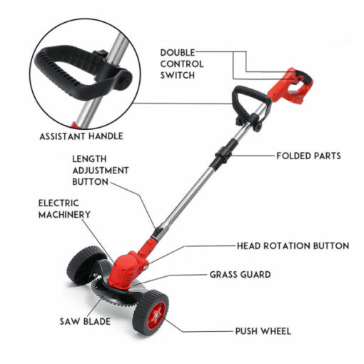 Cordless Lawnmower With Sx2 Battery And Charger