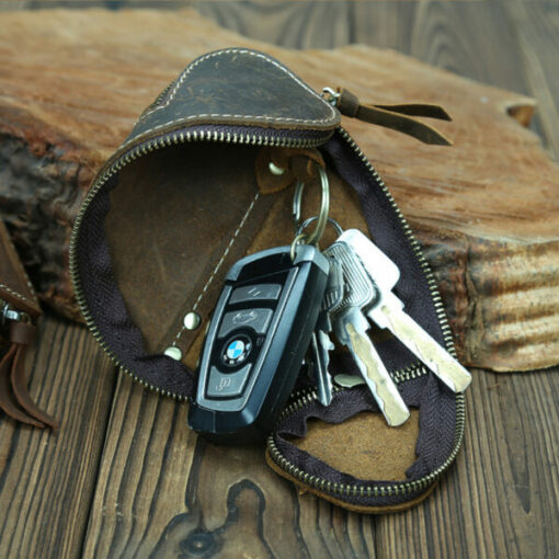 Retro Leather Key Bag