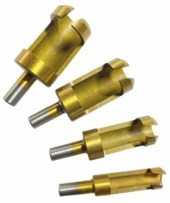 4pcs Titanium Coated Shank Barrel Cork Bits