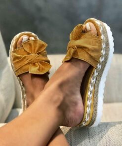 Daily Comfy Bowknot Slip On Sandals