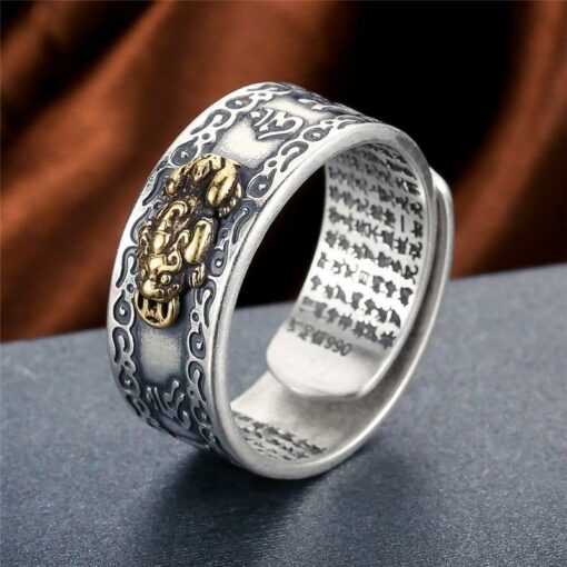 Feng Shui Pixiu Mantra Ring