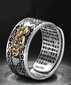 Feng Shui Pixiu Mantra Ring