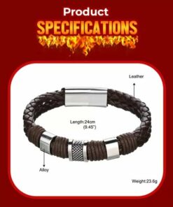 Man Charm Magnetic Masculinity Leather Bracelet