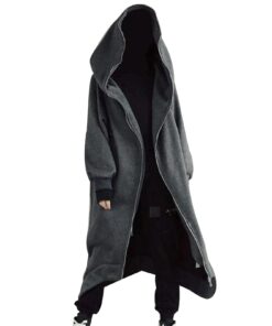 Mens Long Zipper Coat Nazgul Hoodie