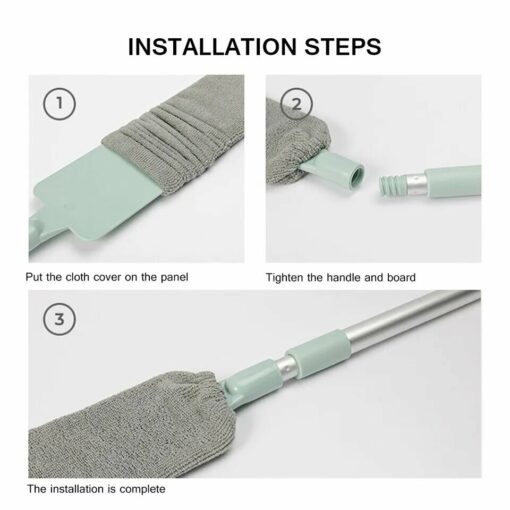 Multifunction Retractable Microfiber Dust Brush Gap Mop