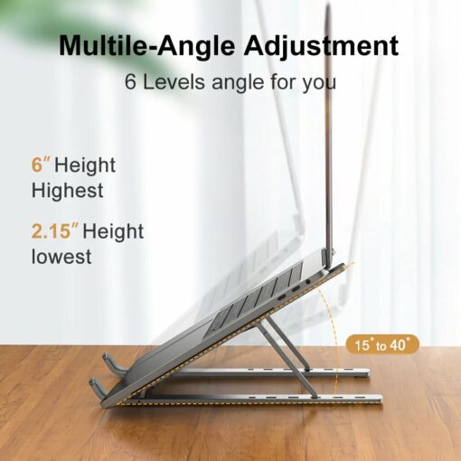 Portable Aluminum Foldable Laptop Stand - Image 3