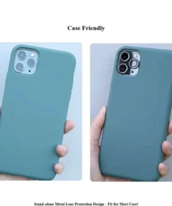 Metal Anti-Shock Camera Protector Films For iPhone