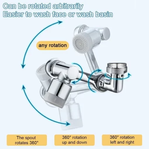 ROTATING 1080° ROBOTIC ARM FAUCET (UNIVERSAL MODEL)