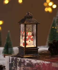 Snow Globe Christmas Lantern Decorations