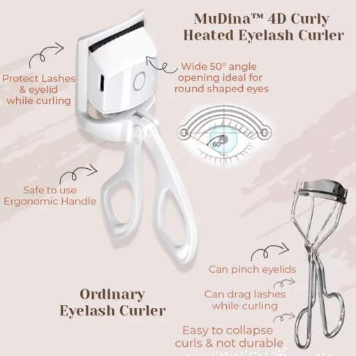 MuDina™ 4D Curly Heated Eyelash Curler - Image 6