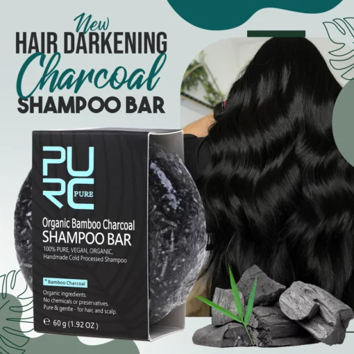 New Hair Darkening Charcoal Shampoo Bar - Image 3