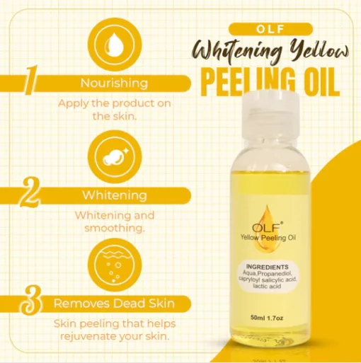 OLF™ Natural Spots Whitening Yellow Peeling Oil - Image 3