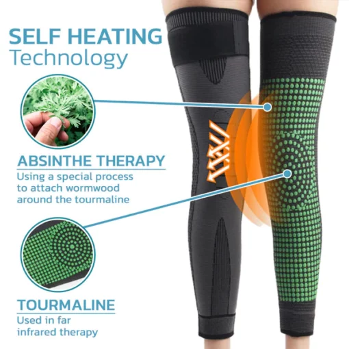 KNEECAX™ Tourmaline Acupressure Selfheating Knee Sleeve - Image 4