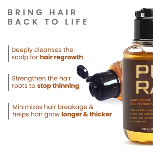 PURA Hair Reborn Biotin Shampoo - Image 2