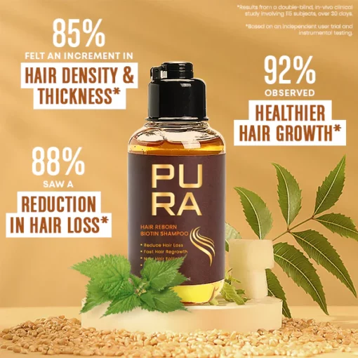 PURA Hair Reborn Biotin Shampoo - Image 4