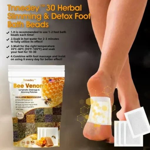 Bee Venom Lymphatic Drainage & Slimming Foot Patches - Image 5