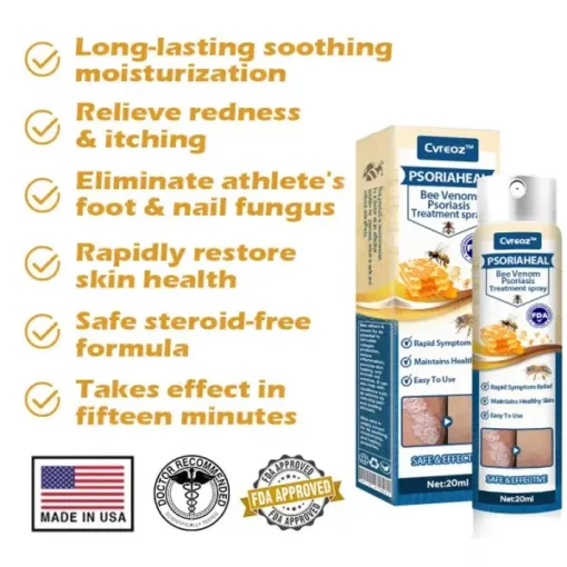 Cvreoz™ PsoriaHeal Bee Venom Psoriasis Treatment Spray - Image 3