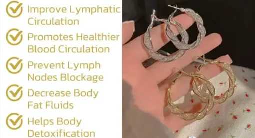 Histone Lymphatic activity hoop earrings - Image 5