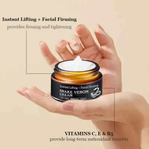 INSTANT LIFTING + FACIAL FIRMING SNAKE VENOM CREAM - Image 3