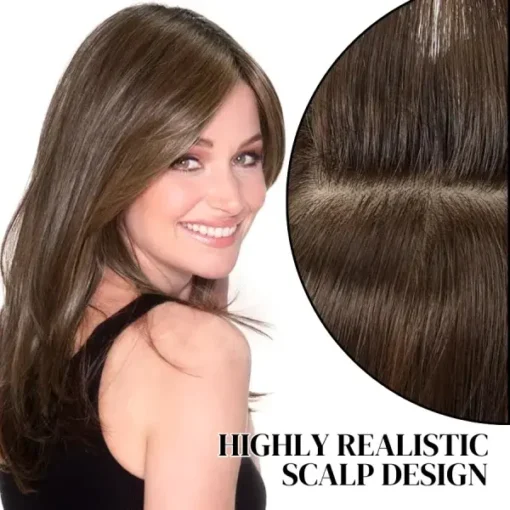 Natural Clip-In Hair Topper - Image 4