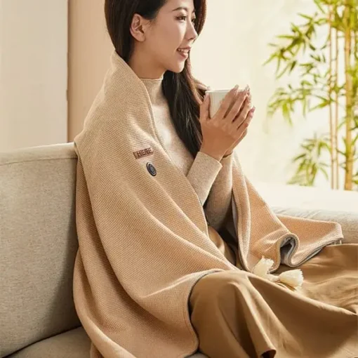 Portable Heated Blanket Shawl - Image 11