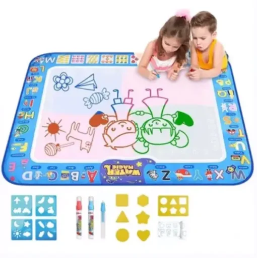 Water Doodle Mat - Aqua Painting Drawing Mat Mess Free Learning Toy Mat