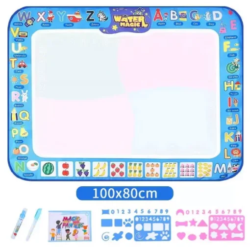 Water Doodle Mat - Aqua Painting Drawing Mat Mess Free Learning Toy Mat - Image 11