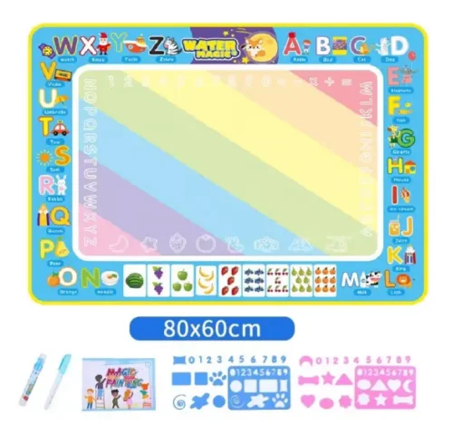 Water Doodle Mat - Aqua Painting Drawing Mat Mess Free Learning Toy Mat - Image 12