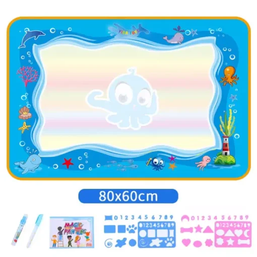 Water Doodle Mat - Aqua Painting Drawing Mat Mess Free Learning Toy Mat - Image 15