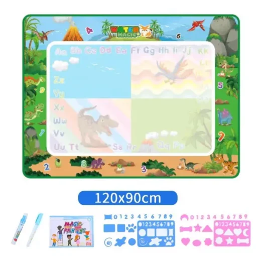 Water Doodle Mat - Aqua Painting Drawing Mat Mess Free Learning Toy Mat - Image 23