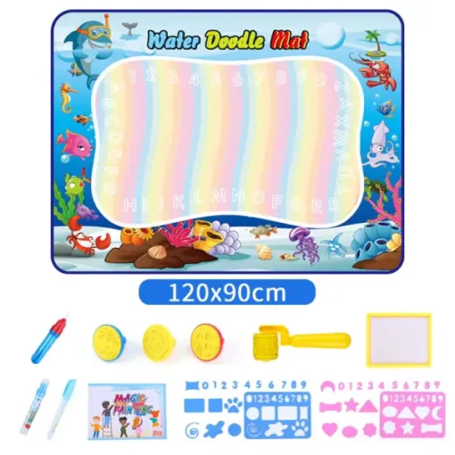 Water Doodle Mat - Aqua Painting Drawing Mat Mess Free Learning Toy Mat - Image 35