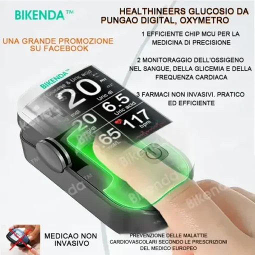 Bikenda™ Multifunctional & Non-Invasive Intelligent Laser Targeted Therapy: High Uric Acid Arthritis & Blood Sugar Detection Device - Image 4