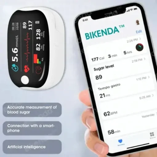 Bikenda™ Next-Generation Intelligent Multifunctional Non-Invasive Laser Blood Glucose Meter - Image 2