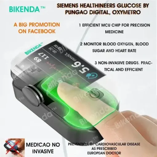 Bikenda™ Next-Generation Intelligent Multifunctional Non-Invasive Laser Blood Glucose Meter - Image 3