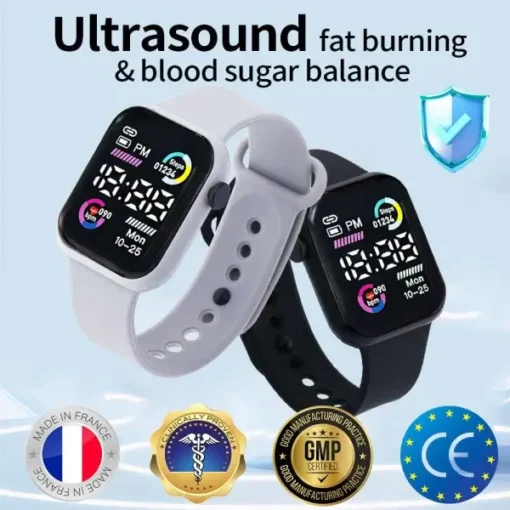 DiSyan™ Ultrasound Fat Burning & Infrared Glucose Monitoring watch