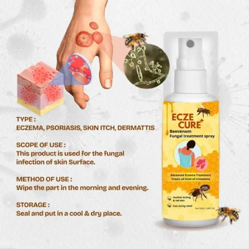 Eczecure+™ Bee Venom Fungal Treatment Spray - Image 7