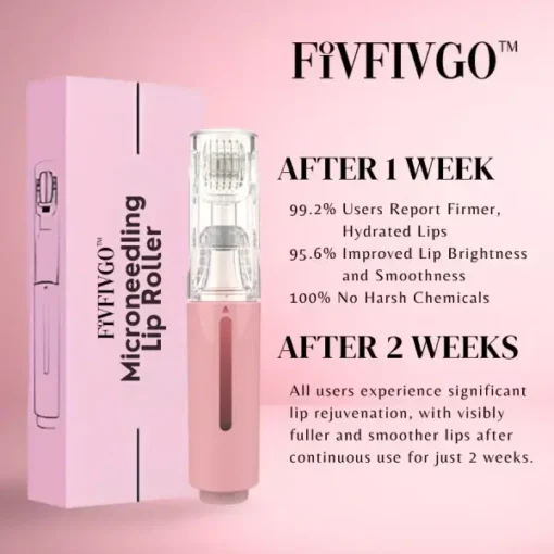 Fivfivgo™ MicroneedIing Lip Roller | At Home Lip Plumping Tool - Image 2