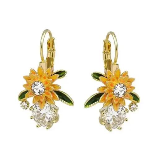 Histone™ Lymphatic Circulation Sunflower Germanium Earrings - Image 18