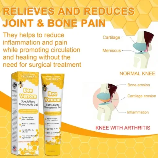 Holiday Sale TAILEDEN™ Bee Venom Joint Therapy Pain Relief Gel - Image 6